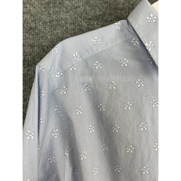 Ted Baker London Men's 5 (US XL) Cotton Blend Pale Blue Long Sleeve Bollon Dogs - Picture 5 of 16